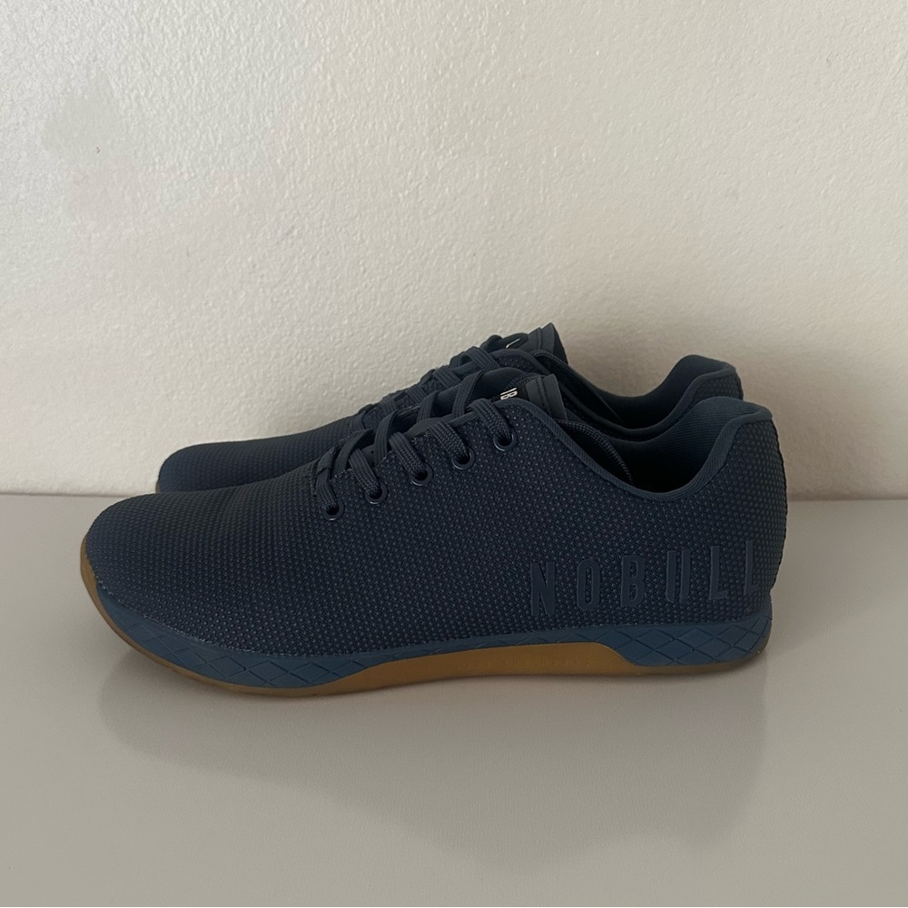 NOBULL Trainer Shoes Size 12 Navy Blue Gum Sole